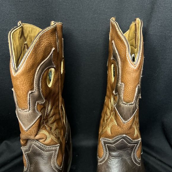 Silver Bull Mens Work Boots Brown leather cowboy size 11? - Picture 10 of 16
